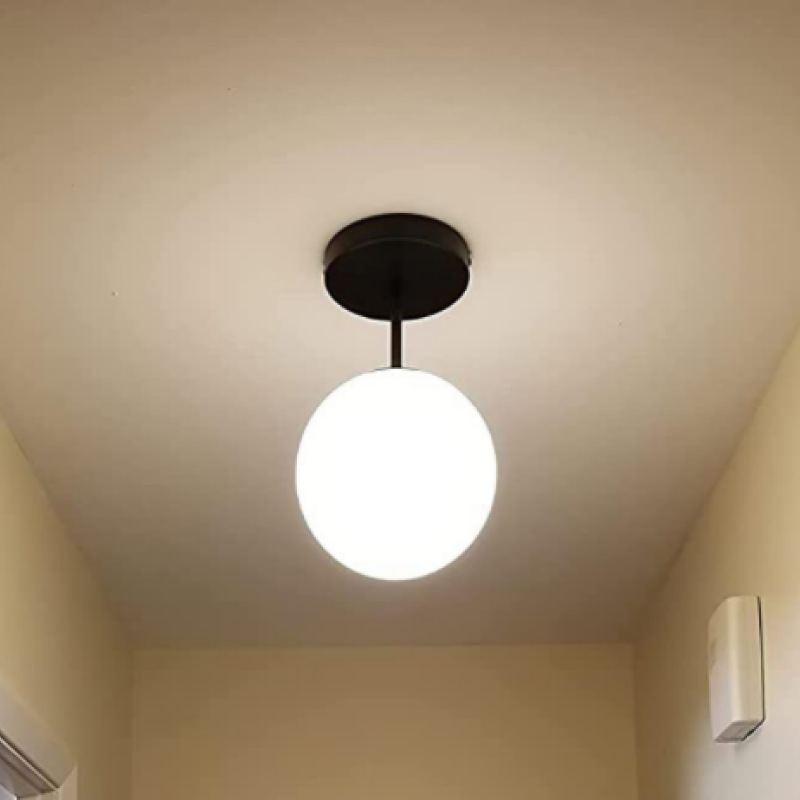 Malvo Ceiling Light Semi-Flush Mount Glass-Neutral Decor