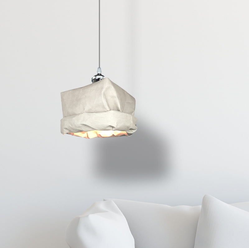 Gepekomu Vintage Cup Metal Paper Pendant Light Living Room Bedroom