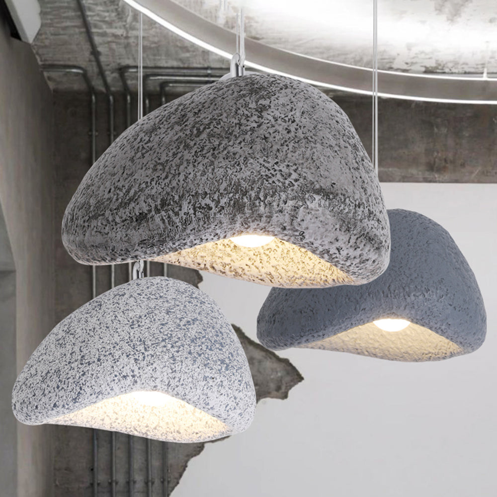 Posepik Wabi Sabi Bread Shape Resin Pendant Light, Resin, 4 Color