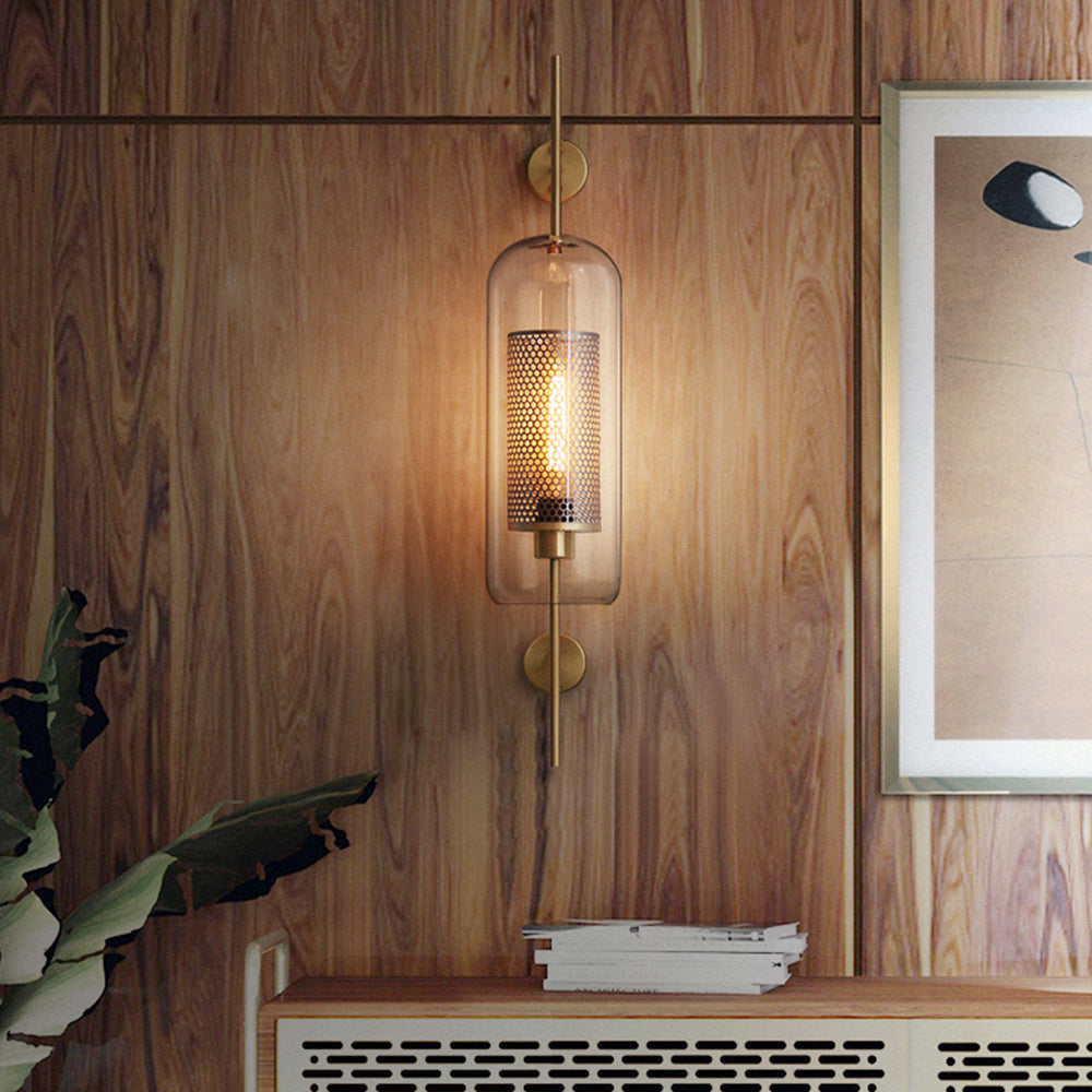 Seniq Industrial Classy Global Clear Glass Wall Lamp-Neutral Decor