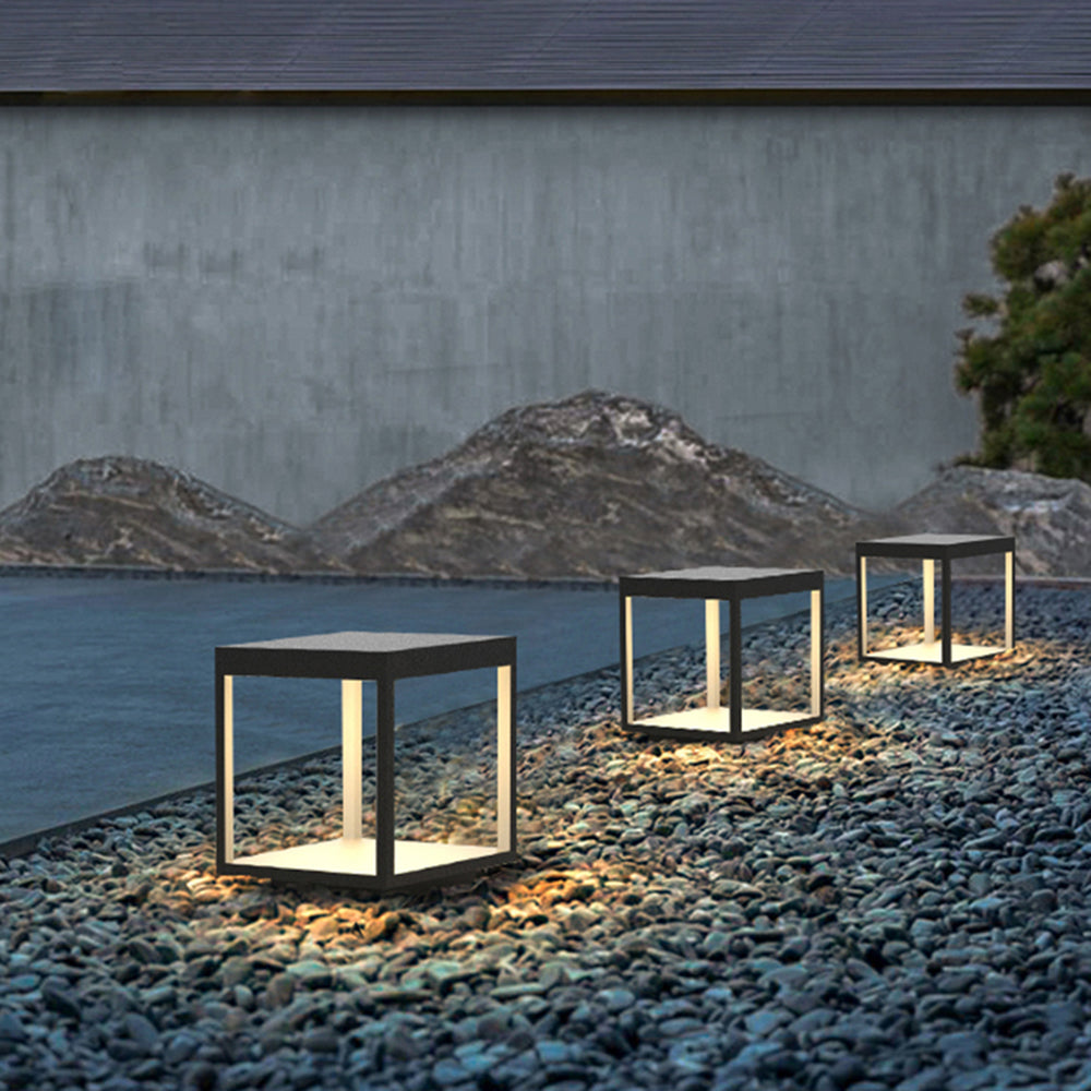 Napusom Contemporary Solar Rechargeable Outdoor Floor Lamp