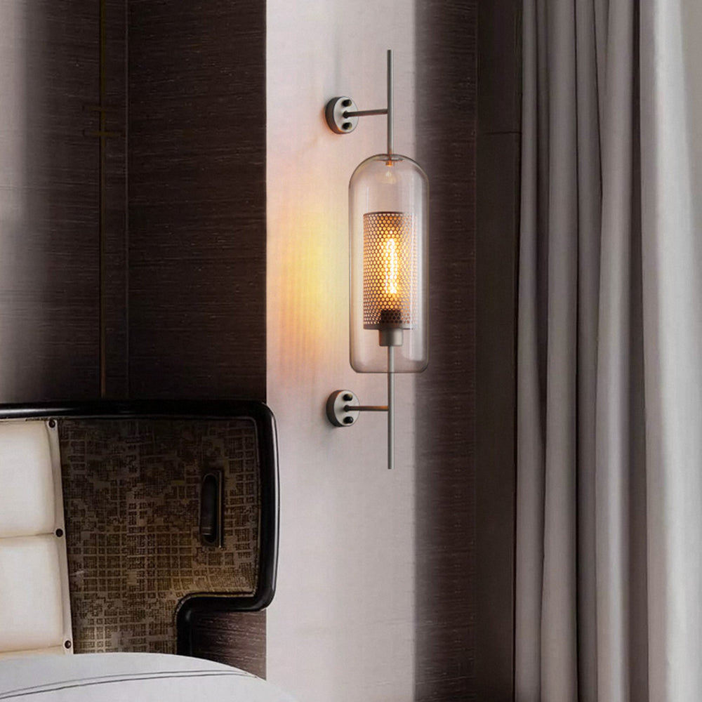 Seniq Industrial Classy Global Clear Glass Wall Lamp-Neutral Decor