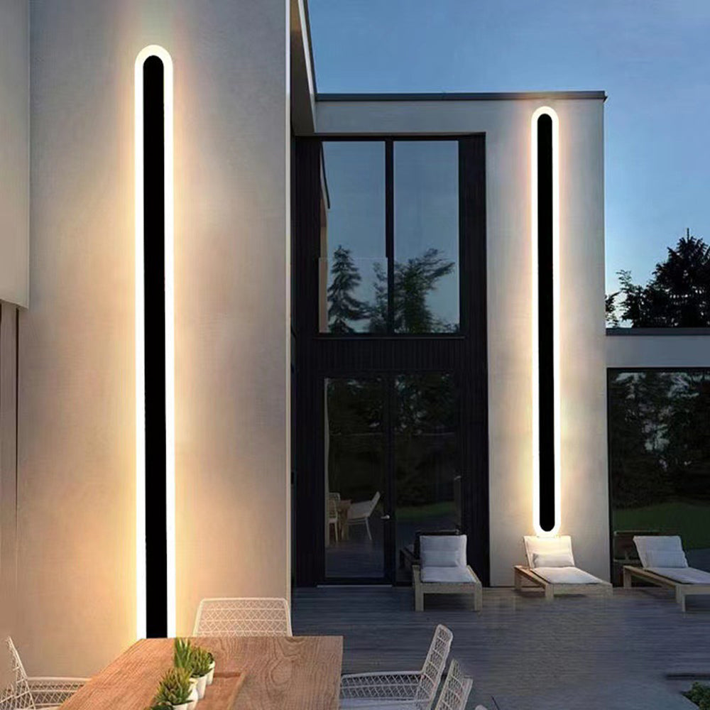 Rio Outdoor Wall Lamp Linear Oval-Neutral Decor