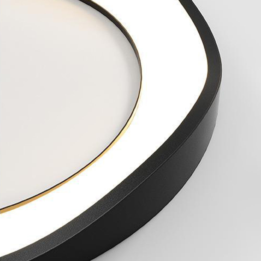 Widunom Pendant Light Rond Modern, Black/White, Dining Room