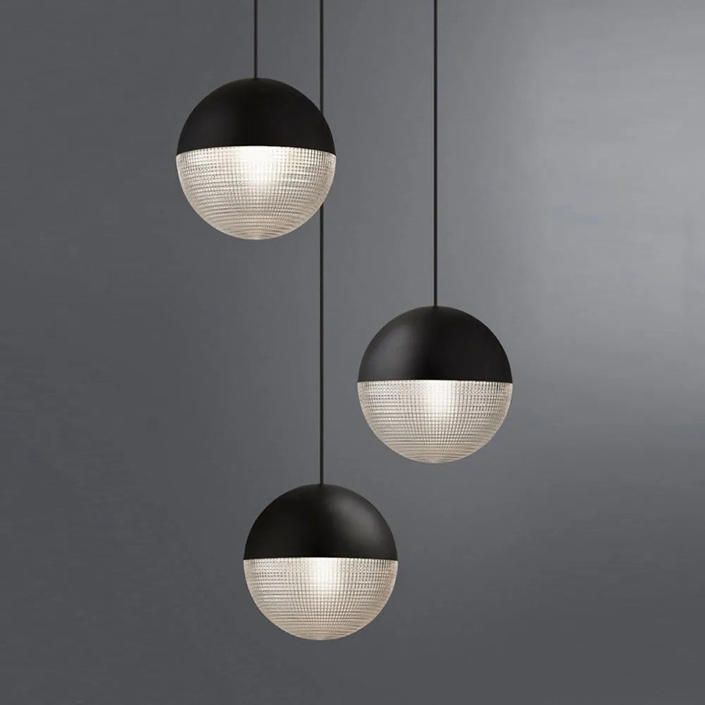 Faberun Vintage Pendant Light, Black & Gold
