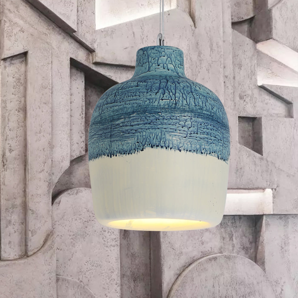 Rovosid Wabi Sabi Jar Shaped Resin Pendant Light, 4 Color
