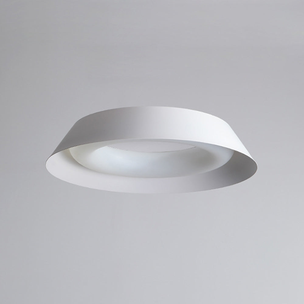 Sotesil Nordic Bowl Metal/ Flush Mount Ceiling Light, White