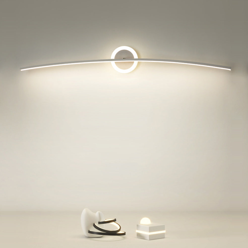 Zutatok Modern Linear Metal Wall Lamp, White