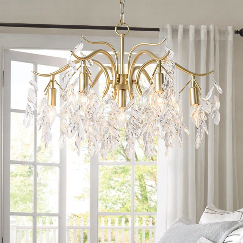 Roduger Luxury Wisteria Flower Crystal Chandelier
