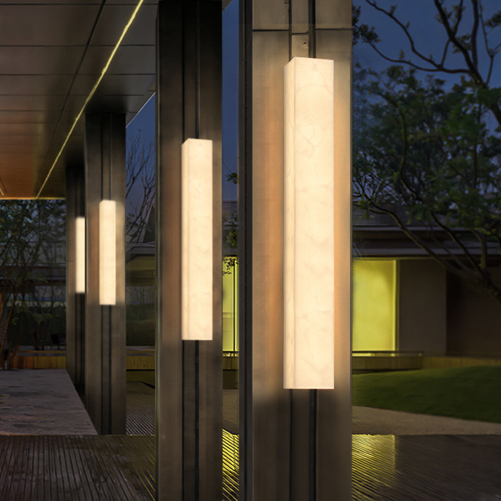Marvex Wall Lamp Modern Rectangular Outdoor White-Neutral Decor