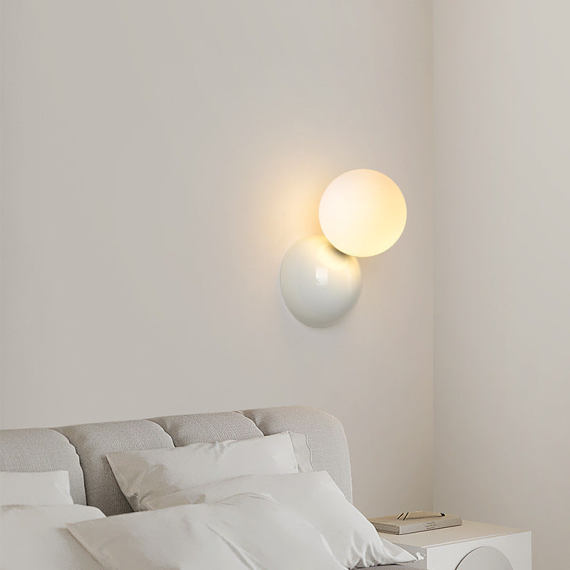 Kadebud Modern LED Indoor Wall Lamp Black White Metal Living Room