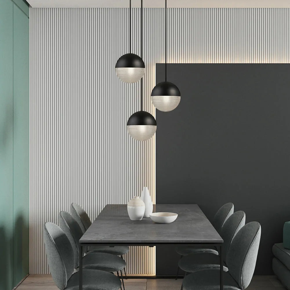 Faberun Vintage Pendant Light, Black & Gold