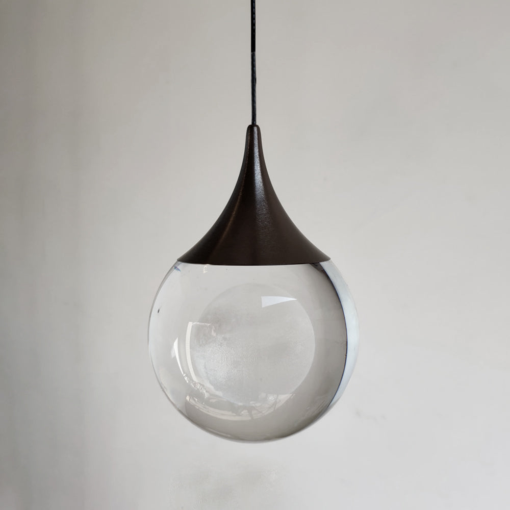 Zebubis Minimalist Moon Metal Pendant Light,Black