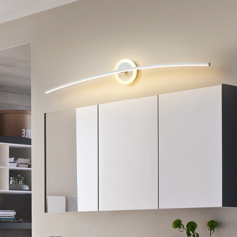 Zutatok Modern Linear Metal Wall Lamp, White