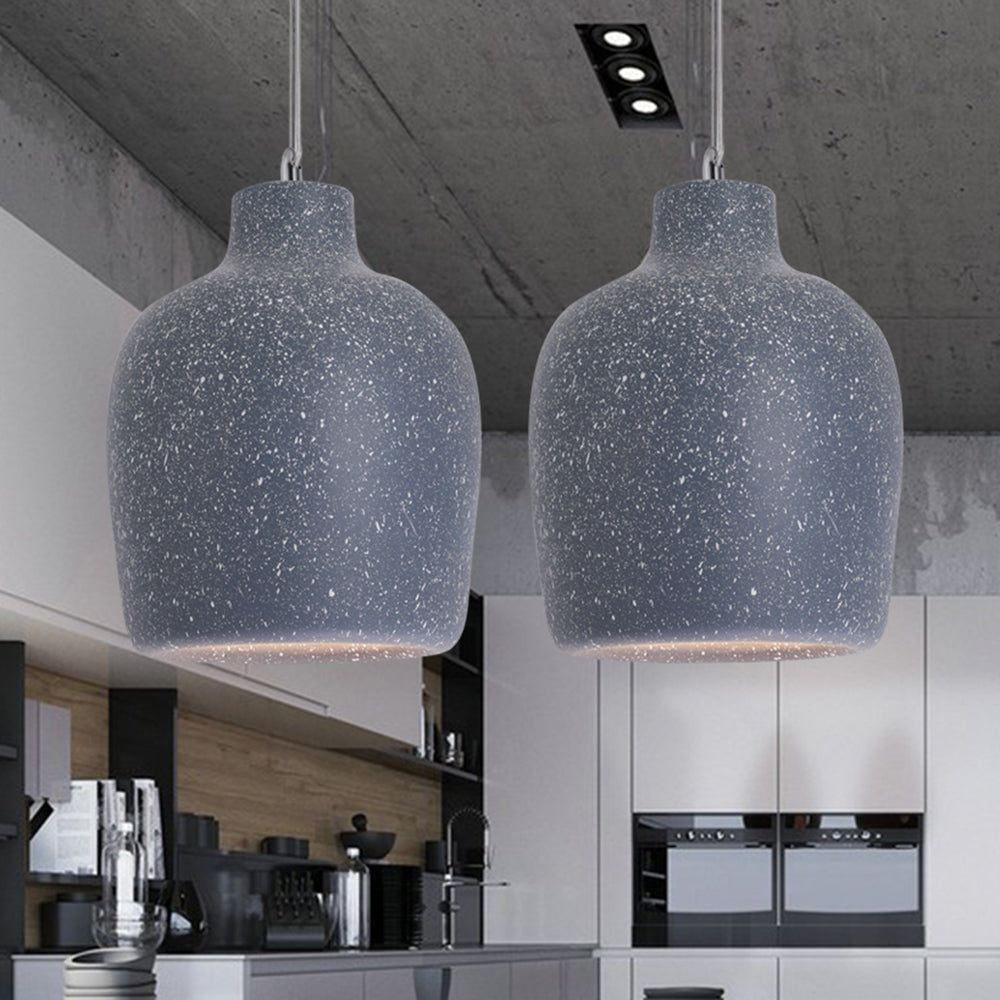 Rovosid Wabi Sabi Jar Shaped Resin Pendant Light, 4 Color