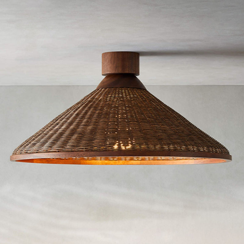 Turopul Retro Design LED Pendant Light Rattan Living Room/Restaurant/Hotel