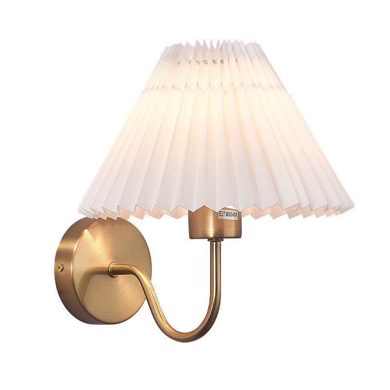Bunupom Nordic Vintage Indoor Wall Lamp Brass/Black Metal Bedroom