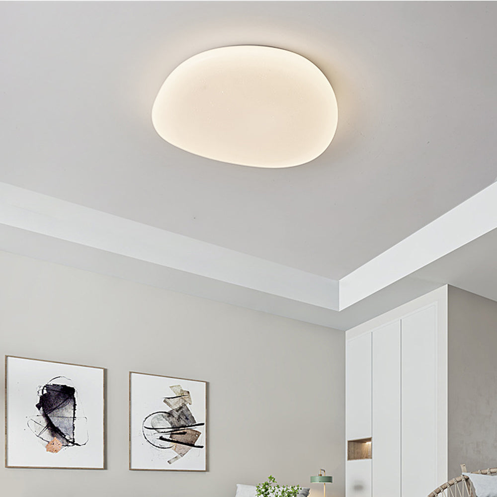 Raviq Flush Mount Ceiling Light, Pebbles Shape-Neutral Decor