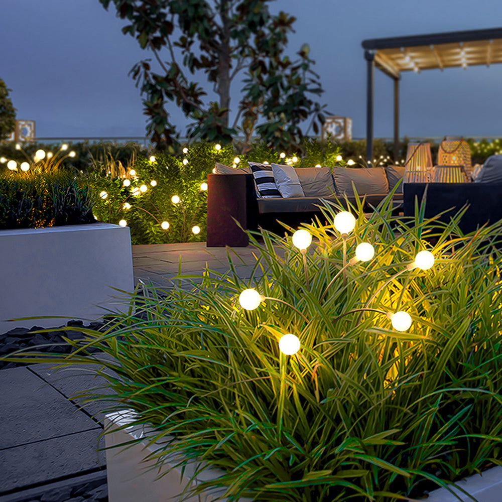 Rigebik Modern Metal Firefly Multi Lamp holder Outdoor Decoration Post Light