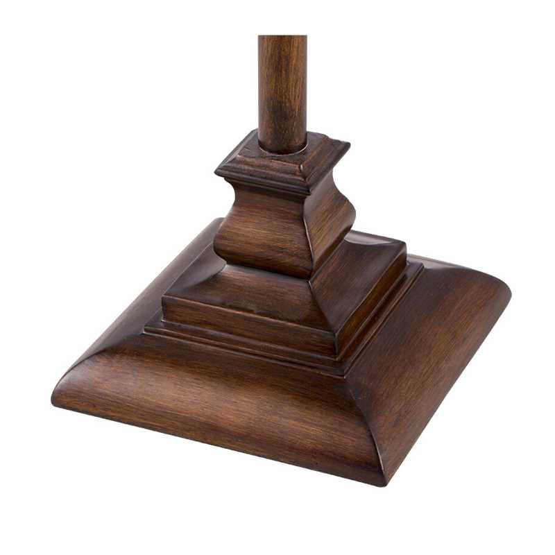 Saguber Vintage Resin/Fabric Standing Floor Lamp, Brown