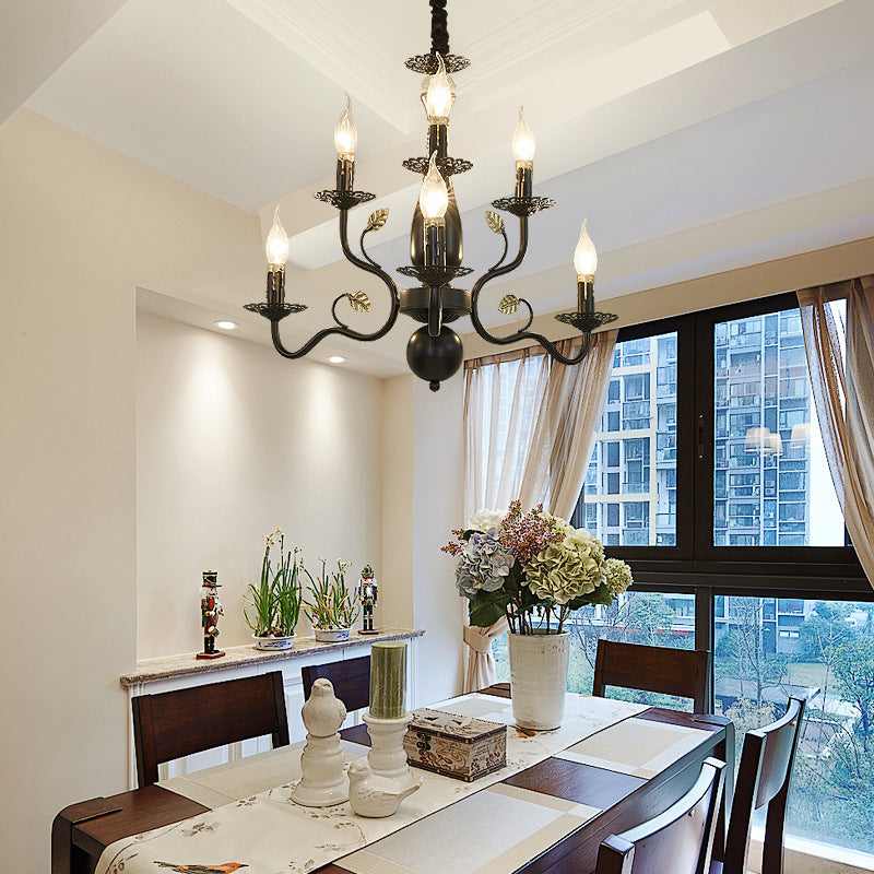 Cobubima Chandelier Rustic Glass Living Room Bedroom