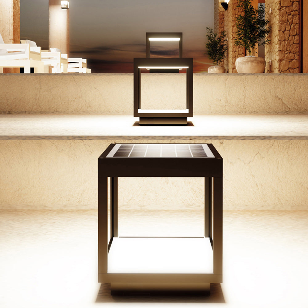 Napusom Contemporary Solar Rechargeable Outdoor Floor Lamp