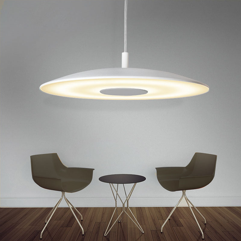 Votalome kitchen Pendant Light White& Nickel Post Modern
