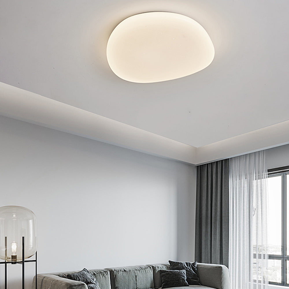 Raviq Flush Mount Ceiling Light, Pebbles Shape-Neutral Decor