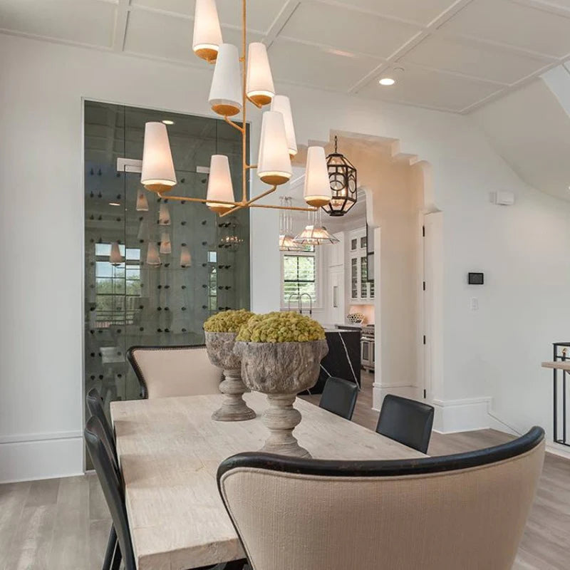 Warubis Vintage LED Chandeliers White Black Bedroom Kitchen