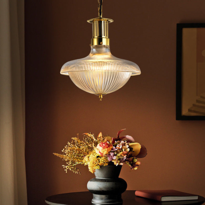 Wimibed Vintage Industrial LED Pendant Light Glass Bedroom Kitchen