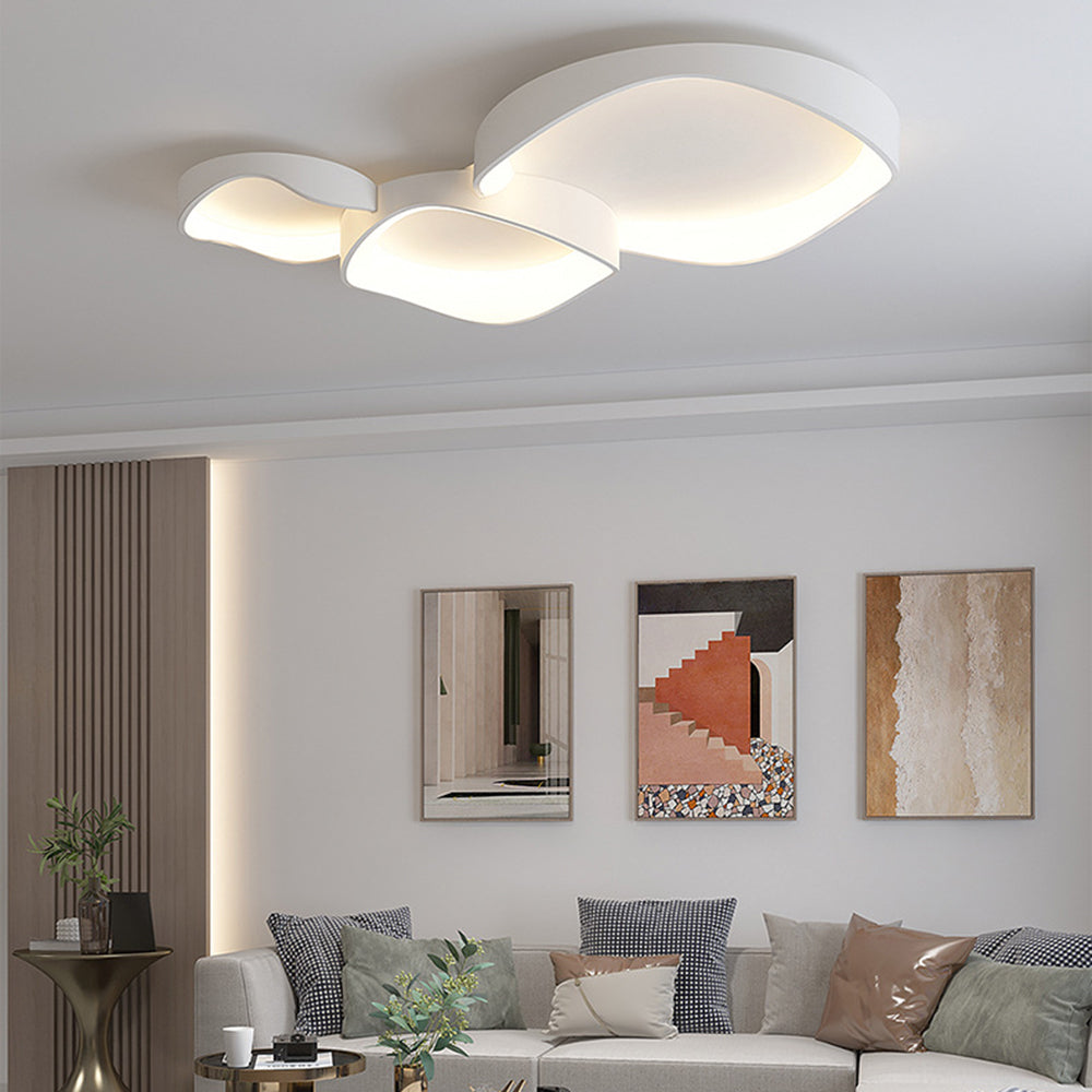 Rimopel Modern Wave Flush Mount Ceiling Light
