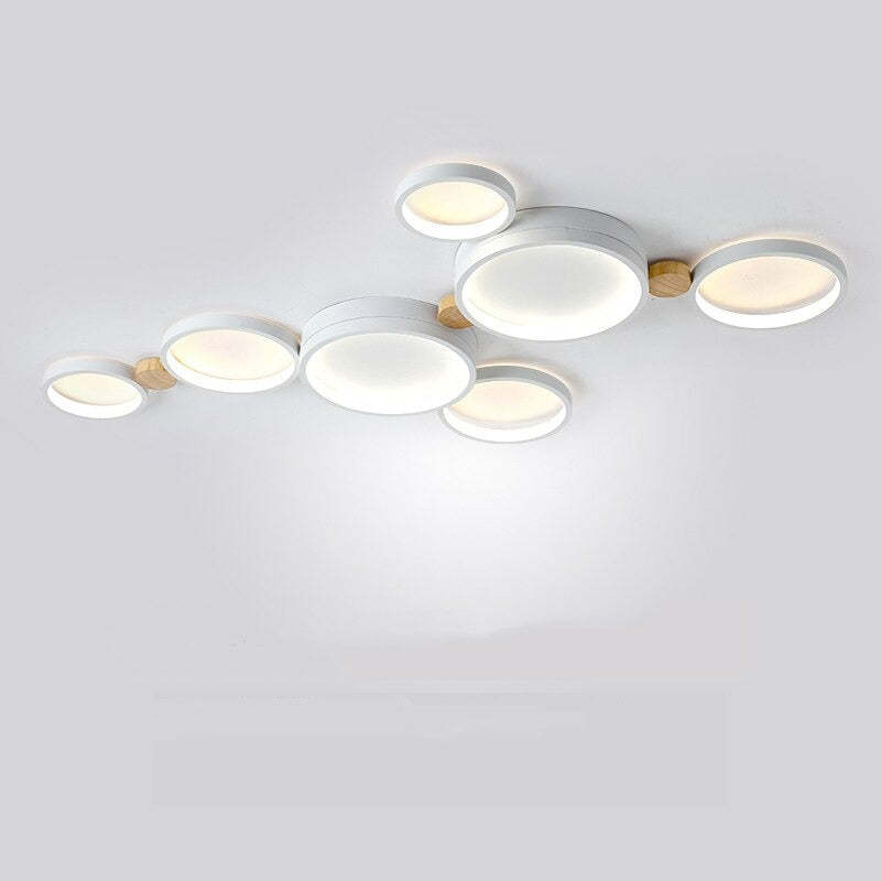 Famitok Round Flush Mount Ceiling Light 3 Colour 3/4/5/6/7 Heads