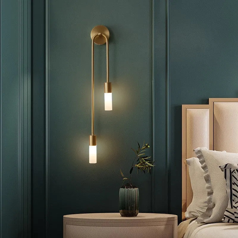 Nexor Modern Wall Sconce for Bedeside Gold 2 PCS-Neutral Decor
