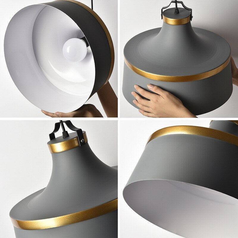 Bipeder Modern Colorful Single Pendant Light, Metal Shade