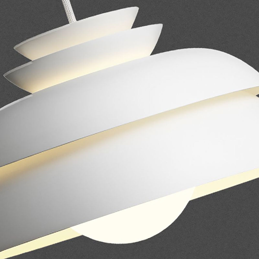 Rapimem Modern White Pendant Light, Metal