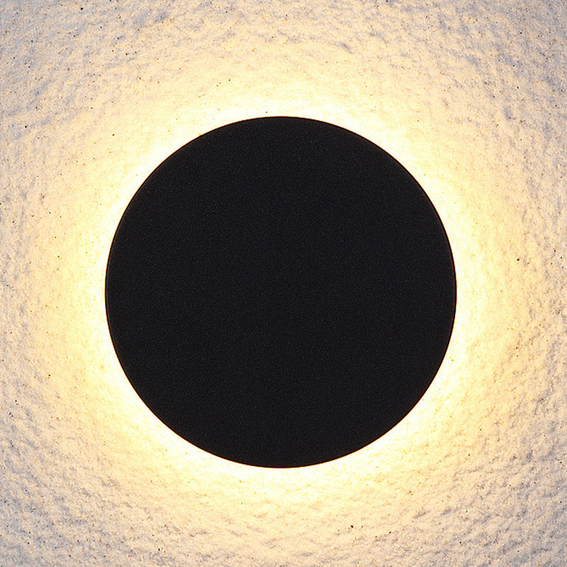Dori Minimalist Round/Square Outdoor Wall Lamp LED, Black/White-Neutral Decor