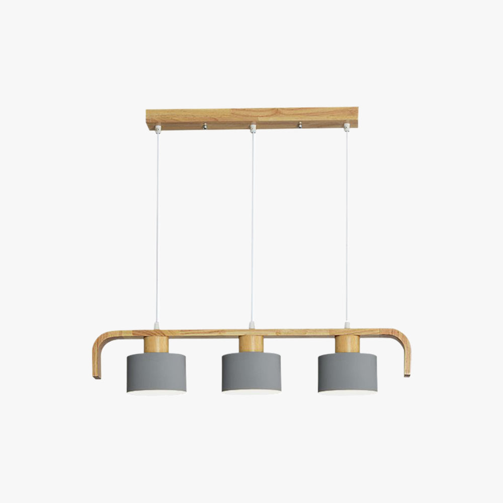 Vaneram Pendant Light Cylinder Nordic, Bamboo, White/Green/Gray, Bedroom