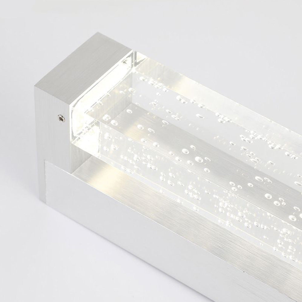 Wilogot Transparent Rectangular Mirror Front Vanity LED Wall Lamp, Bathroom
