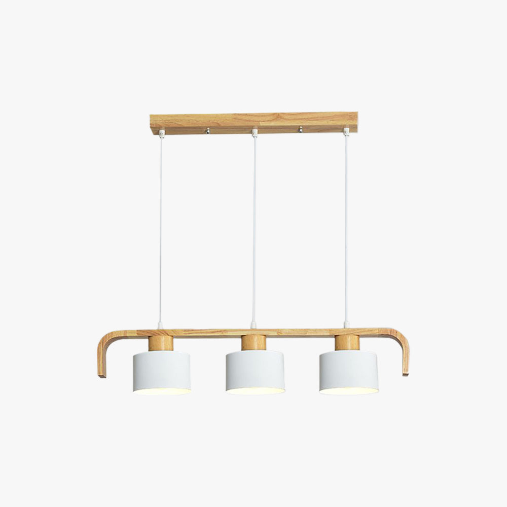Vaneram Pendant Light Cylinder Nordic, Bamboo, White/Green/Gray, Bedroom
