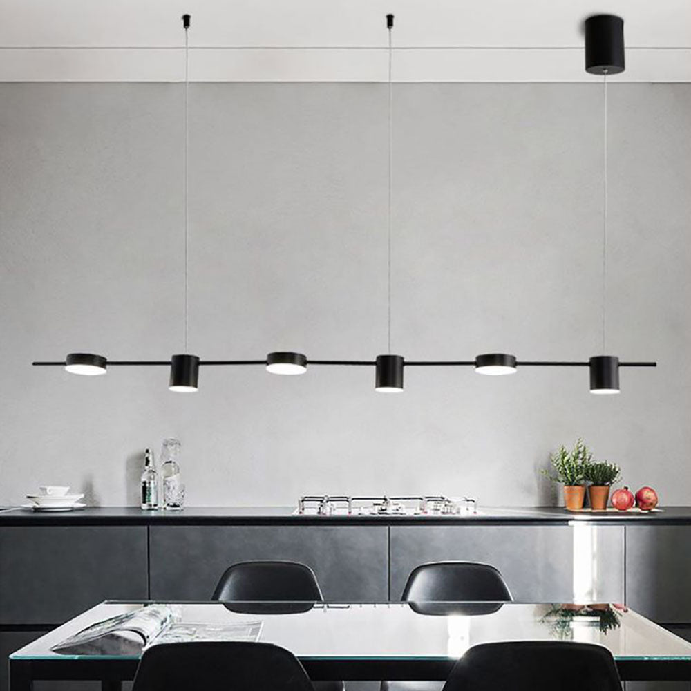 Melorot Minimalist Multi Metal Pendant Light, Black/Gold