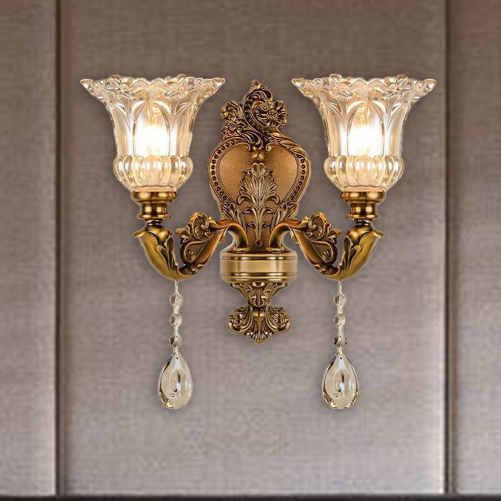 Calixo Wall Lamp Vintage Flor /Glass Gold-Neutral Decor