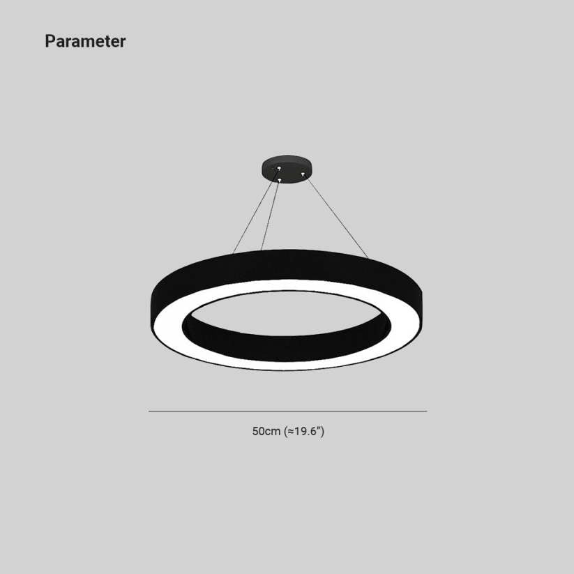 Gilutis Minimalist Ring Pendant Light, Bedroom