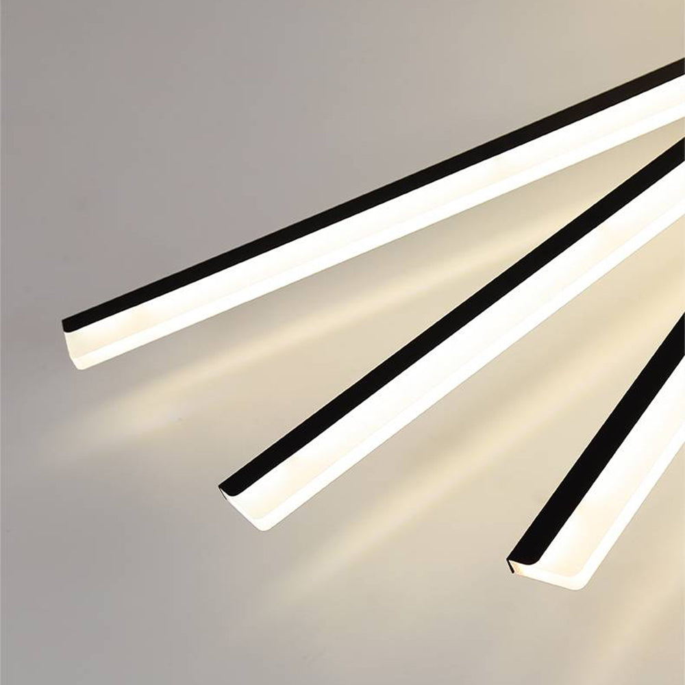 Nobudat Linear Flush Mount Ceiling Light, 4 Colour