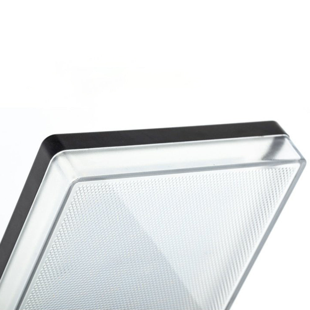 Zibekun Modern Minimalist Right-Angle Sensor Solar Waterproof Outdoor Wall Lamp, Black