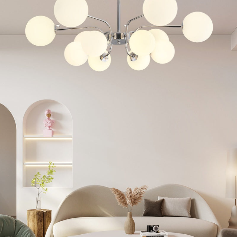 Tometam Modern LED Chandelier Chrome/Gold Living Room/Bedroom
