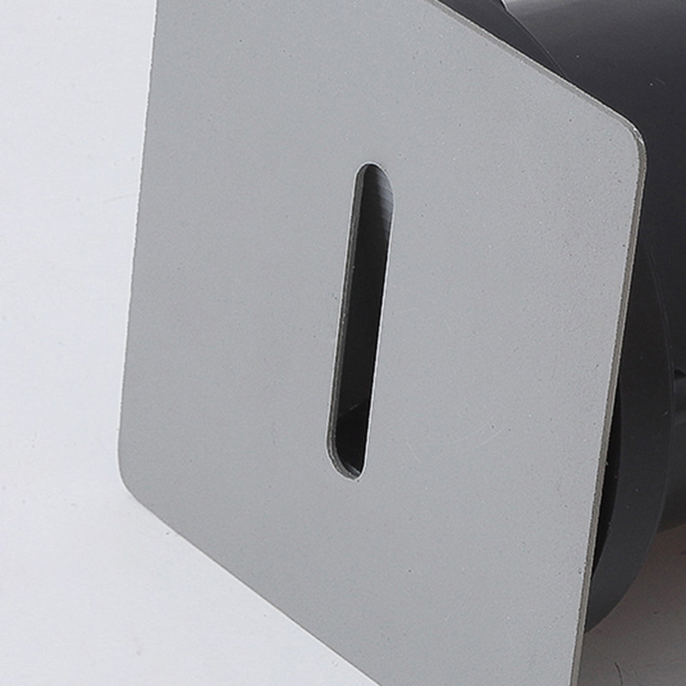 Menunos Modern Metal Square/Circular Outdoor Deck/Step Light, Black
