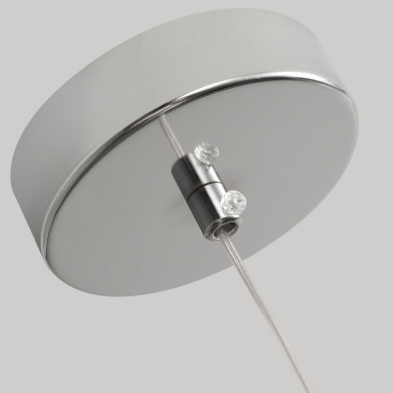 Zivinor Modern LED Pendant Light Chrome Metal Dining Room/Bedroom