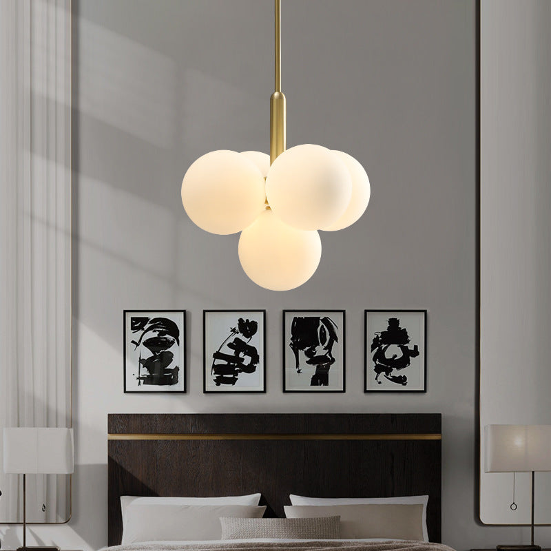 Reporad Nordic LED Chandelier Metal Glass Living Room/Bedroom
