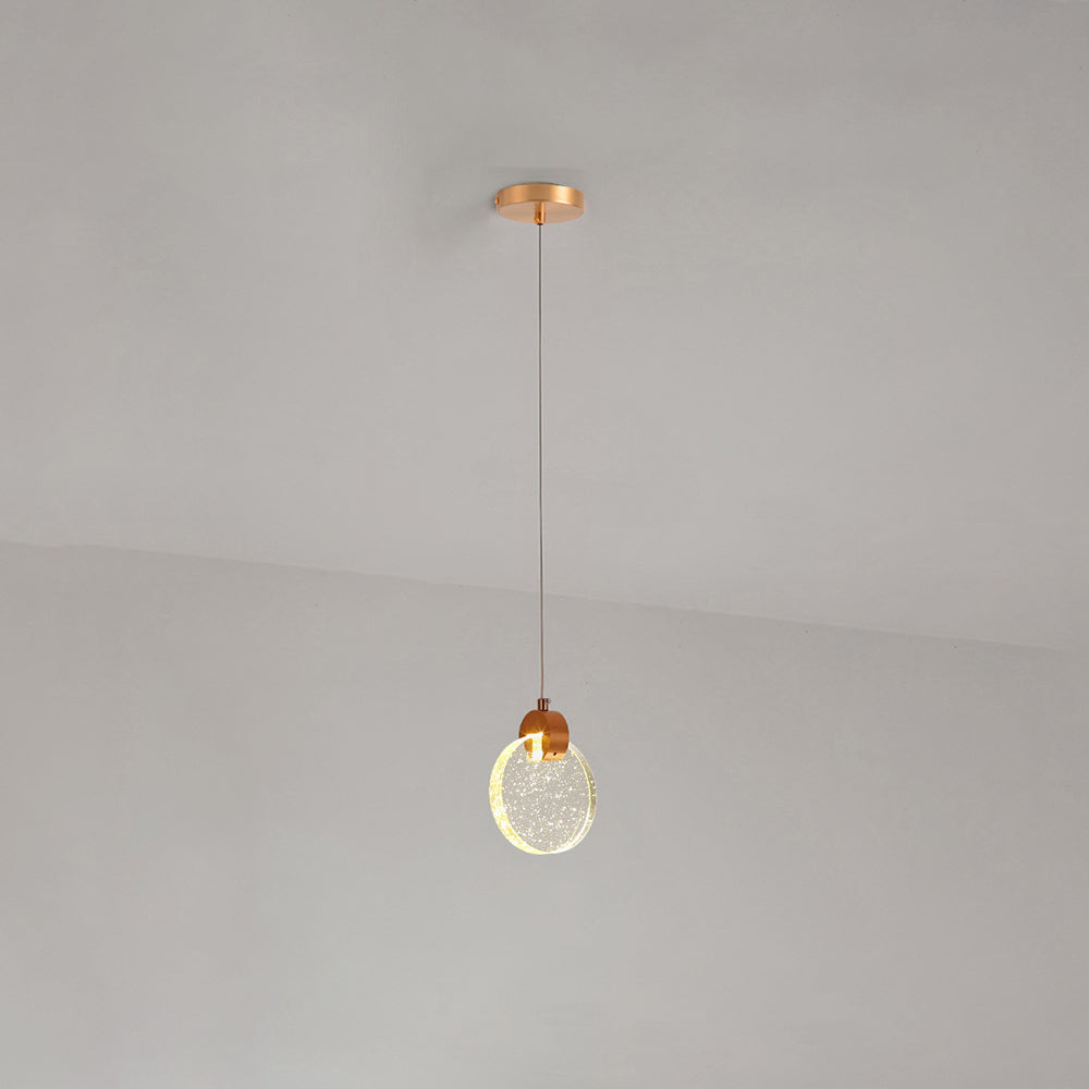 Devikir Luxury Circular Ripple Round Crystal Golden Chandelier
