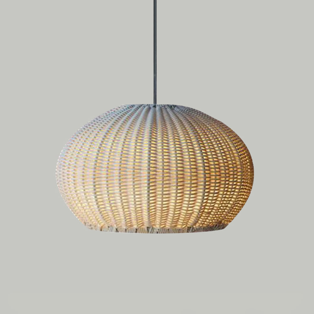 Taporok Modern Lantern Pendant Light, Metal/, Beige/Coffee